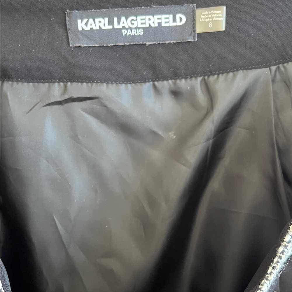 Karl Lagerfeld Black Satin-Lined Jacket